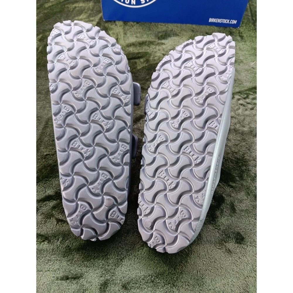 Birkenstock Arizona Essentials Sandals Women's 37/ 9-9.5 EVA Metallic Silver New